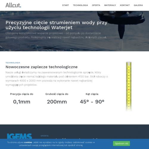 Piaseczno - cięcie stali kwasoodpornej