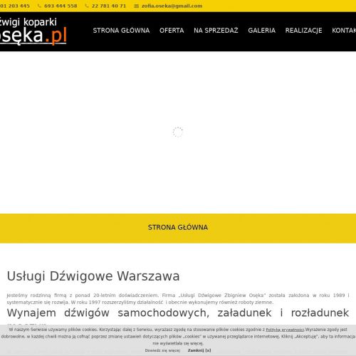 Przestawianie kontenerów - Warszawa