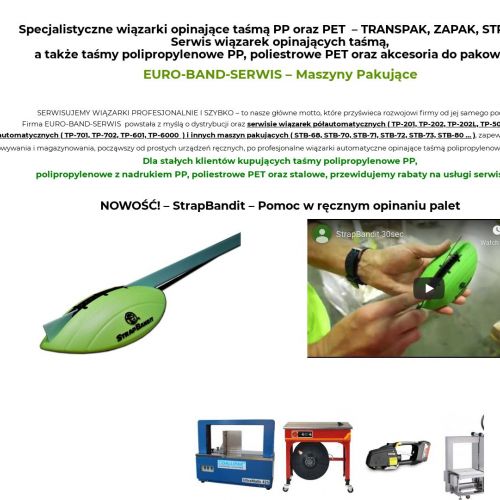 Taśma do spinania palet