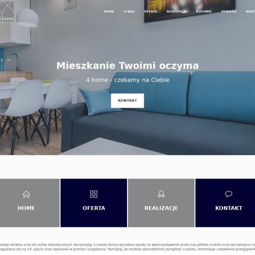 Nowoczesna wizualizacja wykończenia mieszkania - Gdynia