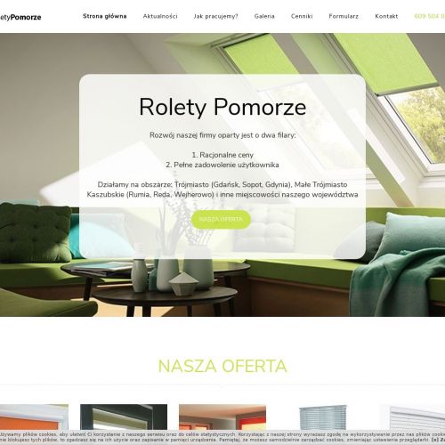 Rolety rzymskie gdańsk cennik - Rumia