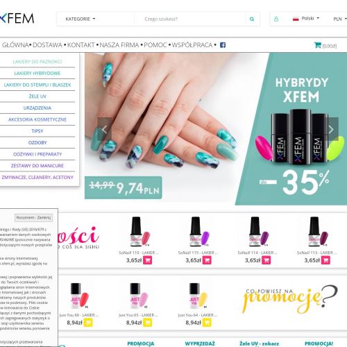 Lakier hybrydowy krwista czerwień