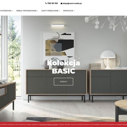 Komoda biała wysoka