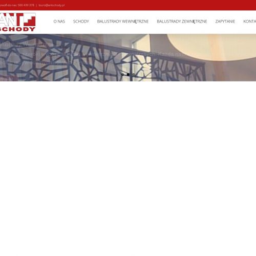 Balustrada nowoczesna w Warszawie