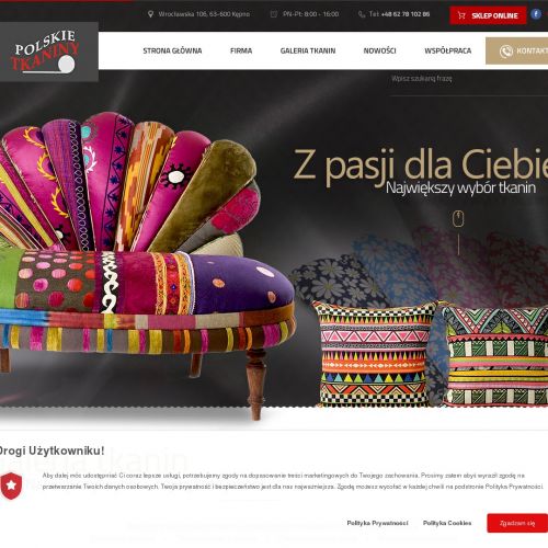 Tkaniny obiciowe kwiaty - Kępno