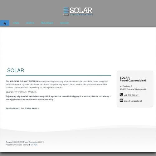 Żaluzje fasadowe wewnętrzne w Świebodzinie