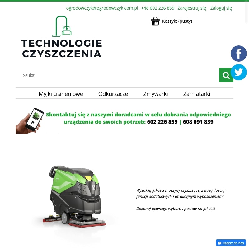 Zamiatarka bateryjna - łódź