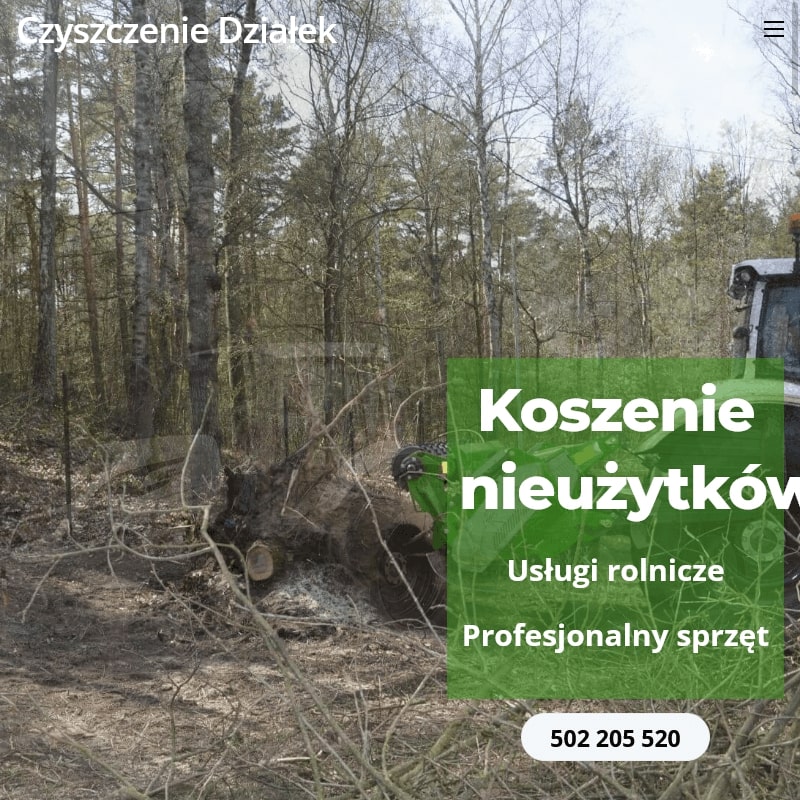 Koszenie nieużytków w Warszawie