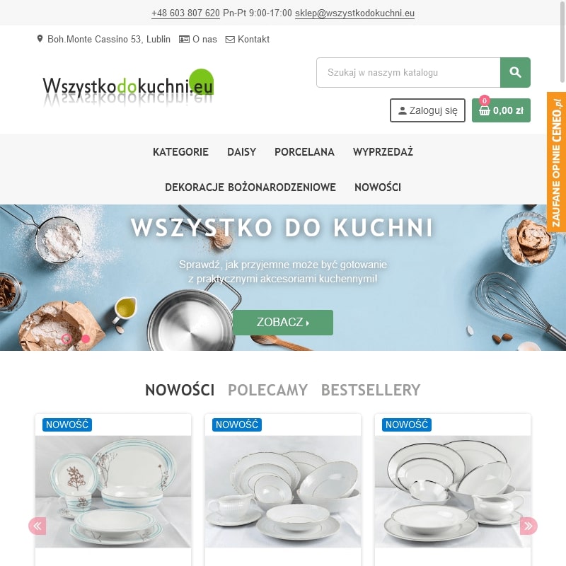 Porcelana ćmielów rococo - Krosno