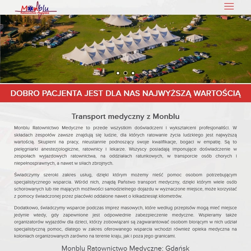 Zlecenie na transport medyczny w Elblągu