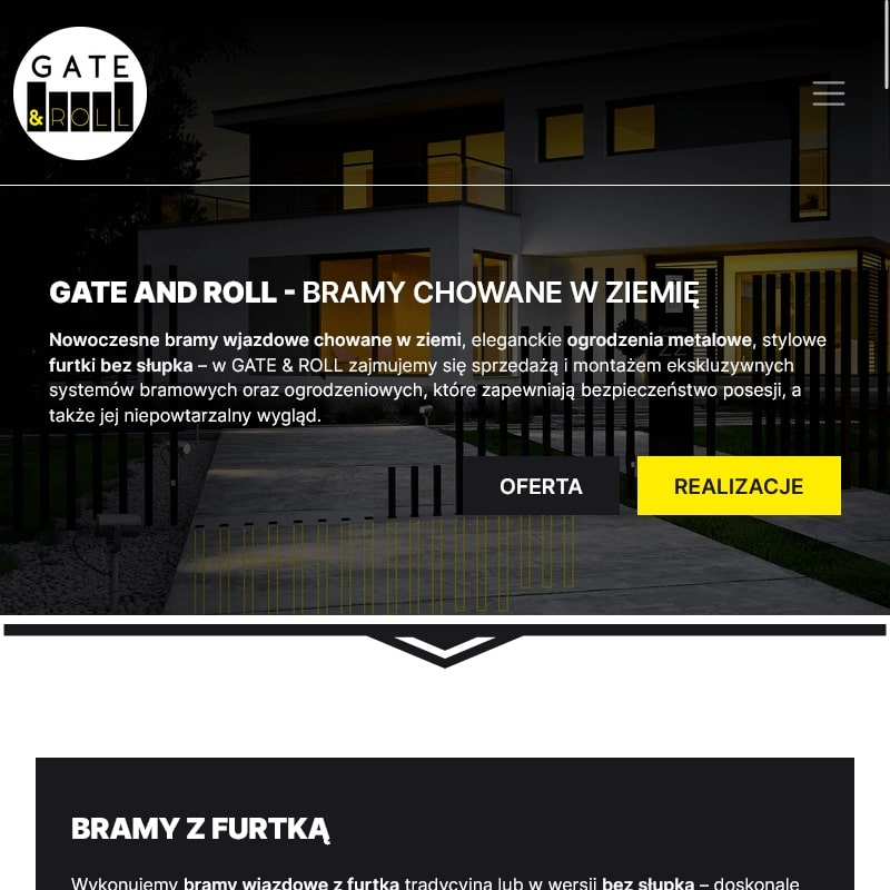 Ogrodzenie frontowe nowoczesne