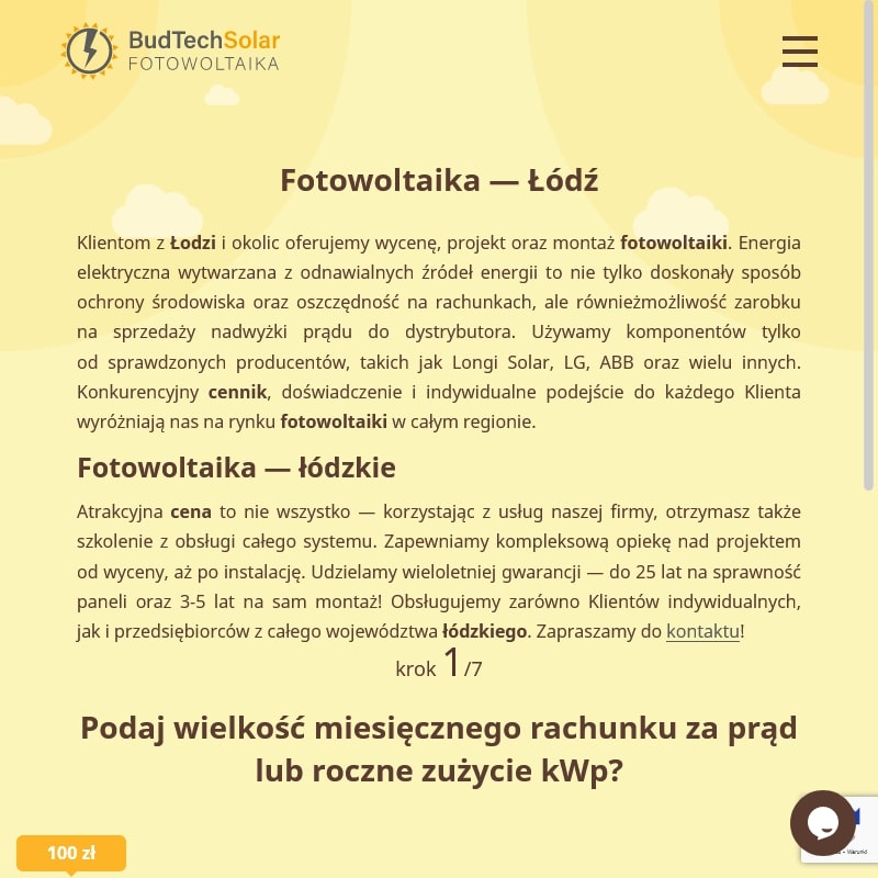 Fotowoltaika na mikroinwerterach - łódź