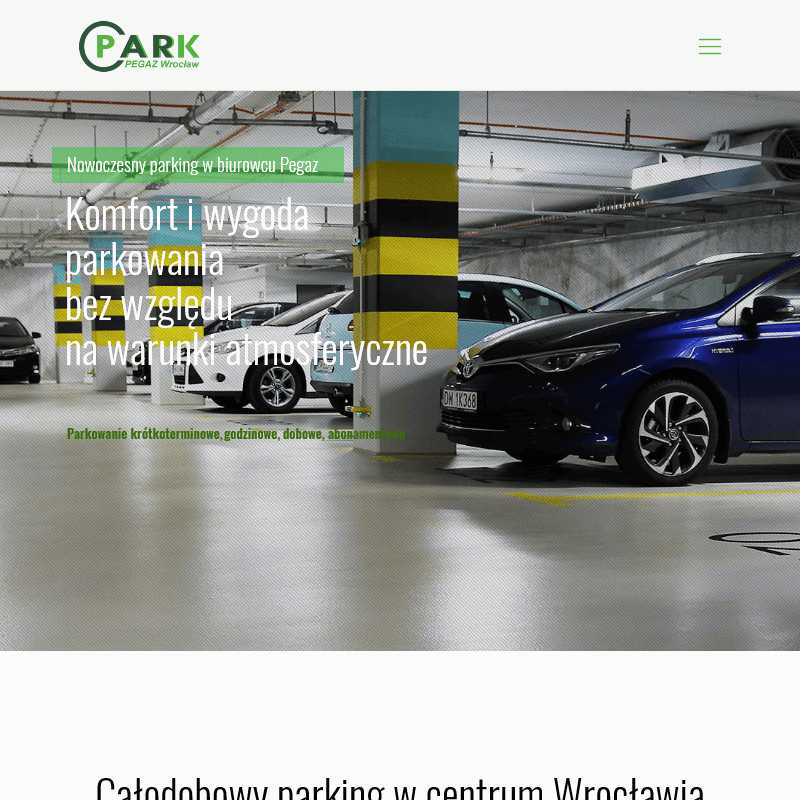 Parking w centrum wrocławia w Wrocławiu