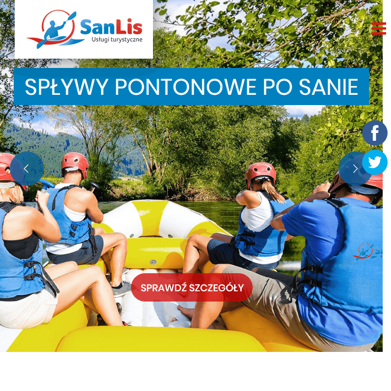 Spływ pontonem Sanok