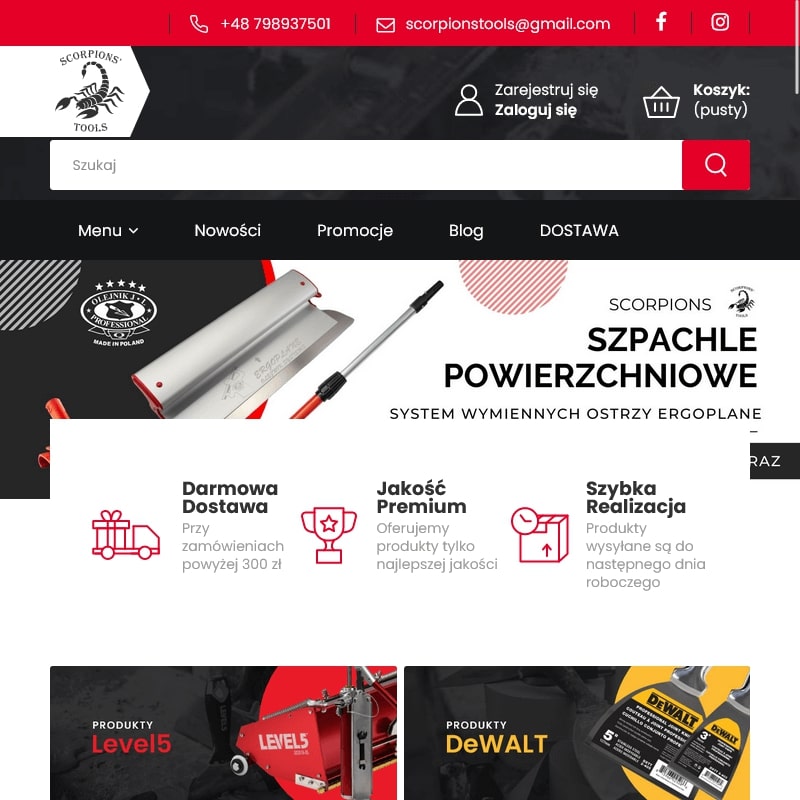 Pióro do gładzi olejnik